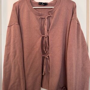 Women's Brown Cardigan Sweater